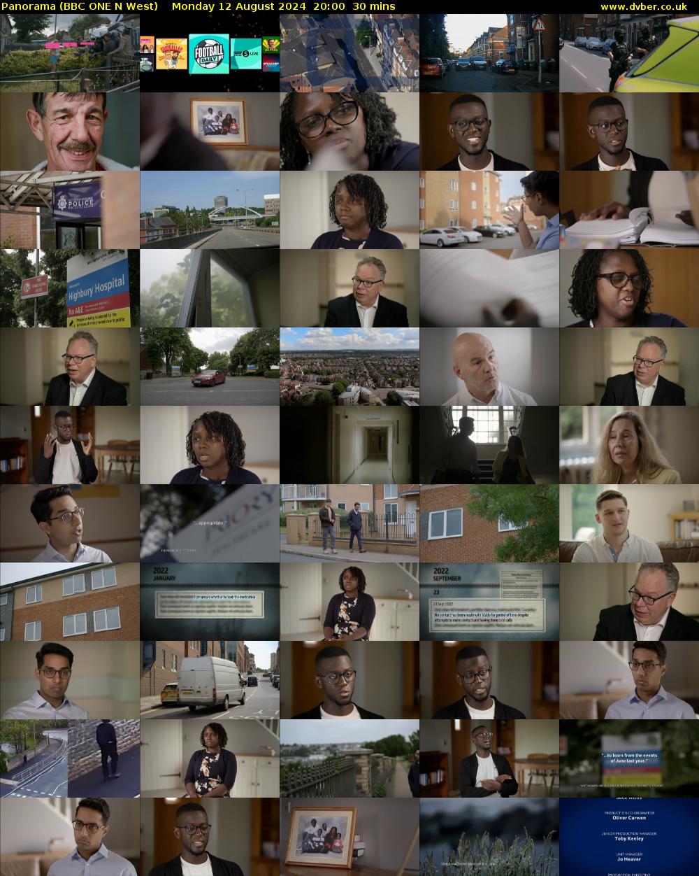 Panorama (BBC ONE N West) Monday 12 August 2024 20:00 - 20:30
