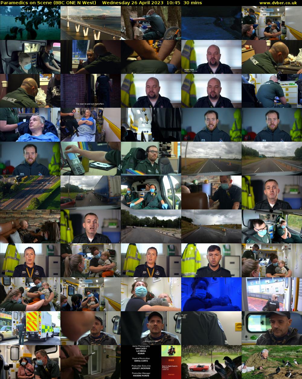 Paramedics on Scene (BBC ONE N West) Wednesday 26 April 2023 10:45 - 11:15