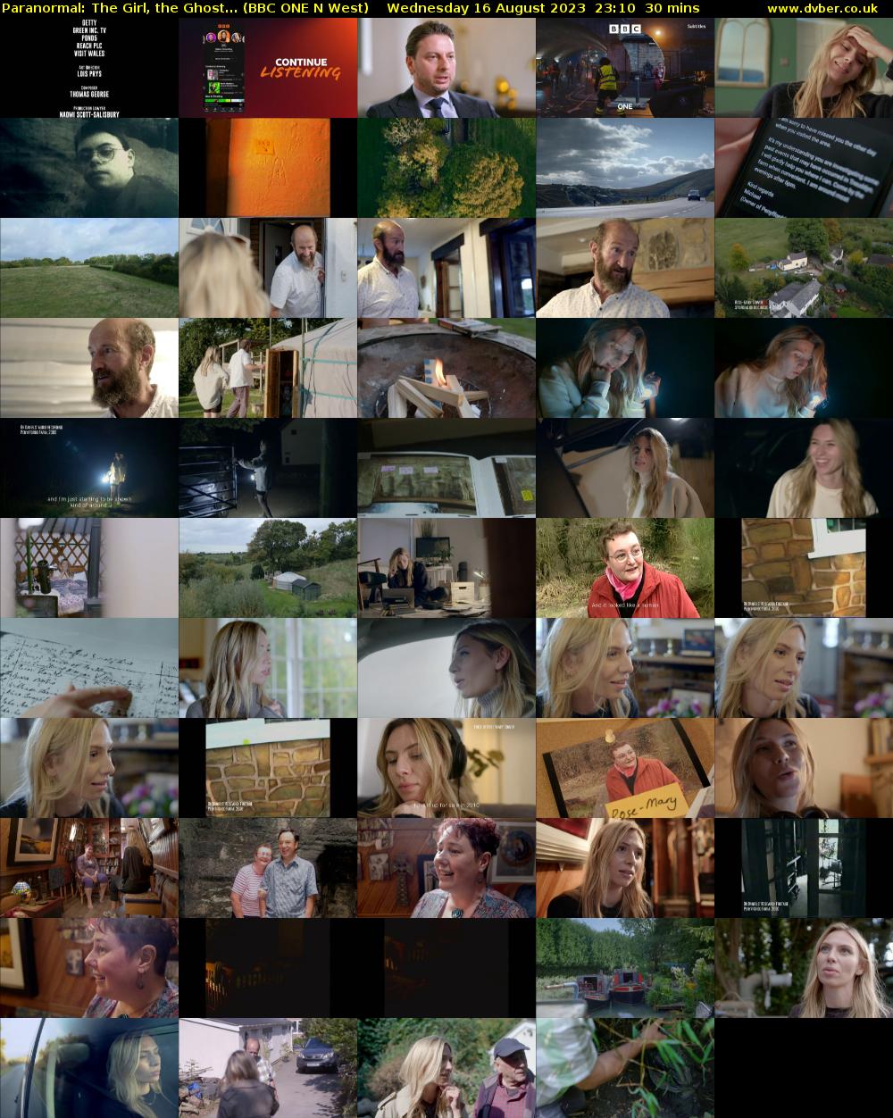Paranormal: The Girl, the Ghost... (BBC ONE N West) Wednesday 16 August 2023 23:10 - 23:40