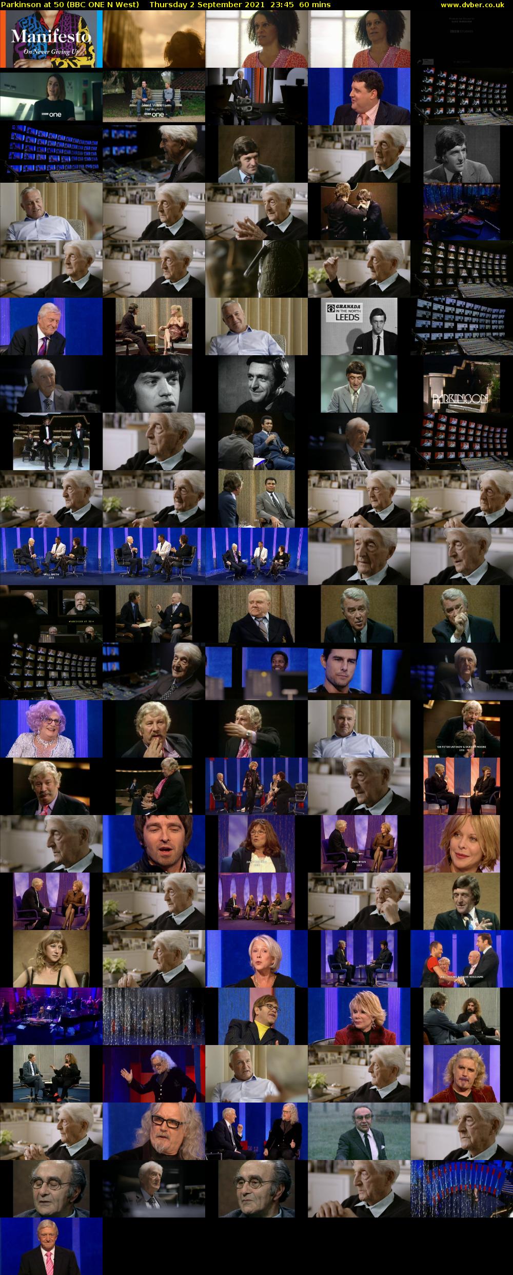 Parkinson at 50 (BBC ONE N West) Thursday 2 September 2021 23:45 - 00:45