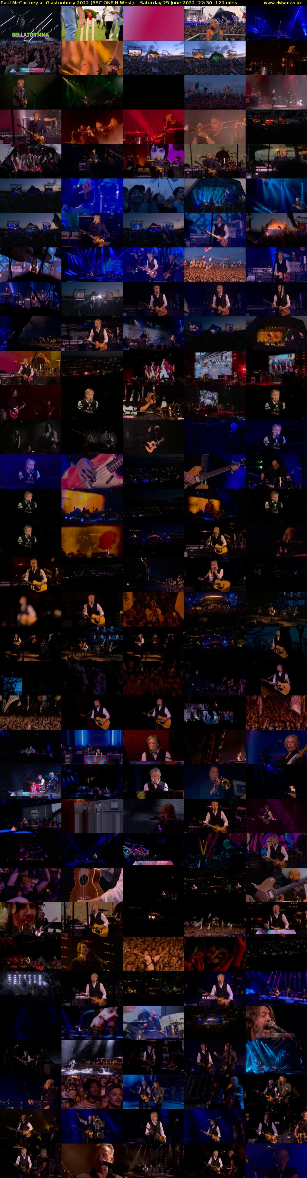 Paul McCartney at Glastonbury 2022 (BBC ONE N West) Saturday 25 June 2022 22:30 - 00:30