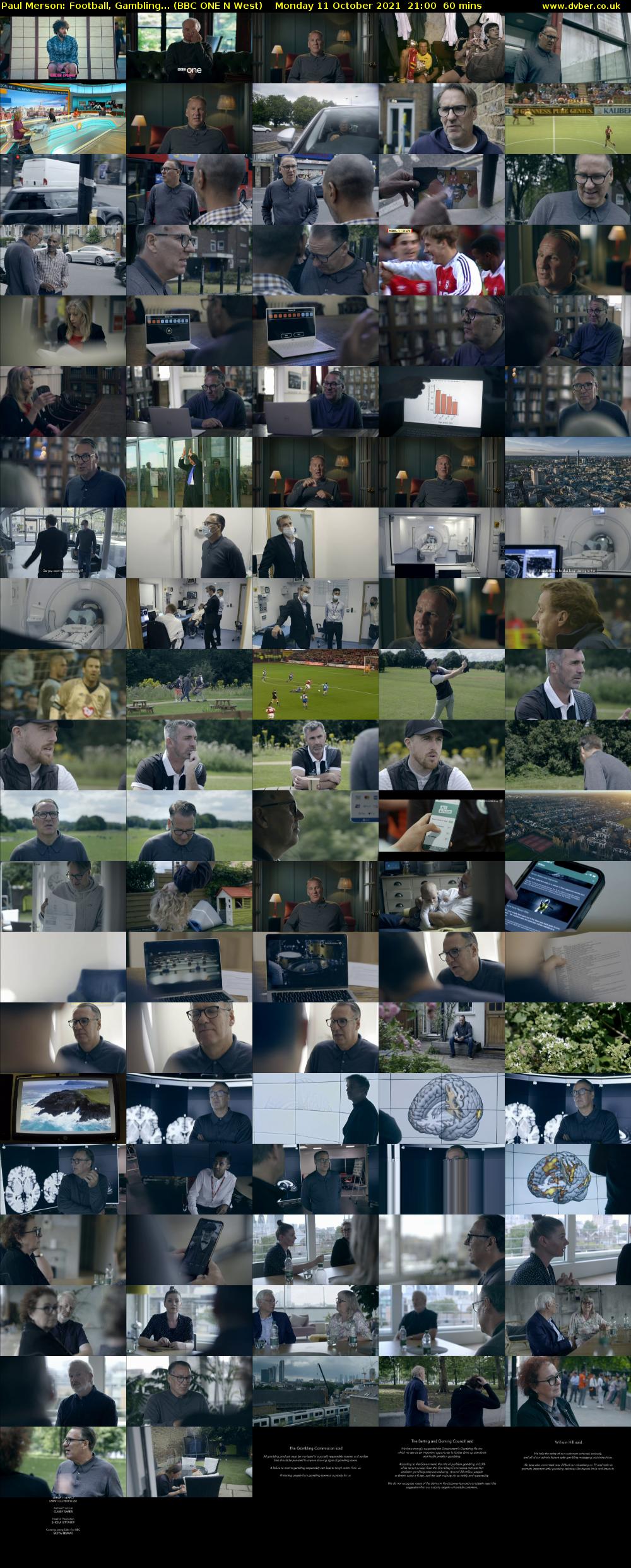 Paul Merson: Football, Gambling... (BBC ONE N West) Monday 11 October 2021 21:00 - 22:00