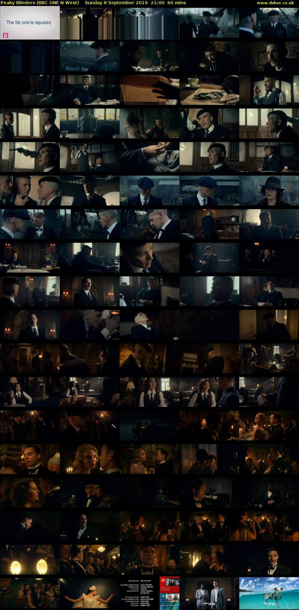 Peaky Blinders (BBC ONE N West) Sunday 8 September 2019 21:00 - 22:00