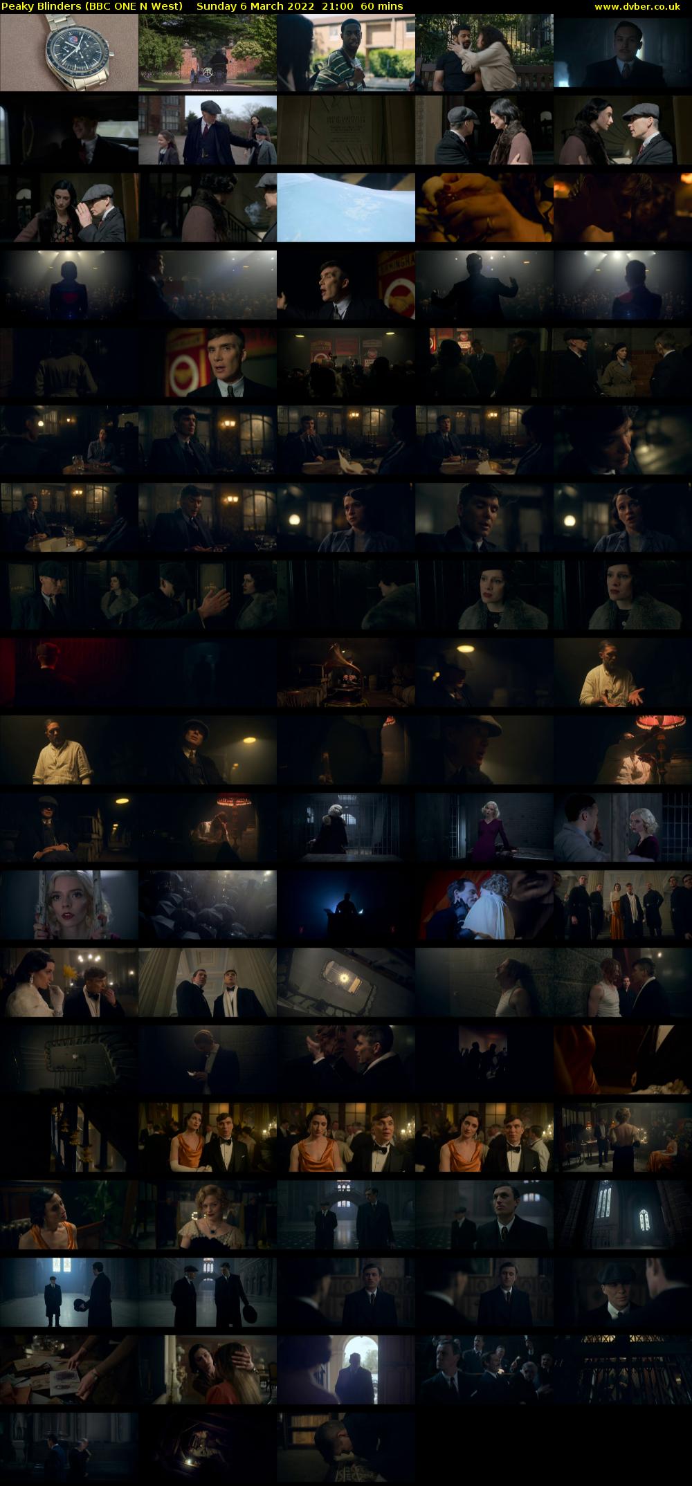 Peaky Blinders (BBC ONE N West) Sunday 6 March 2022 21:00 - 22:00