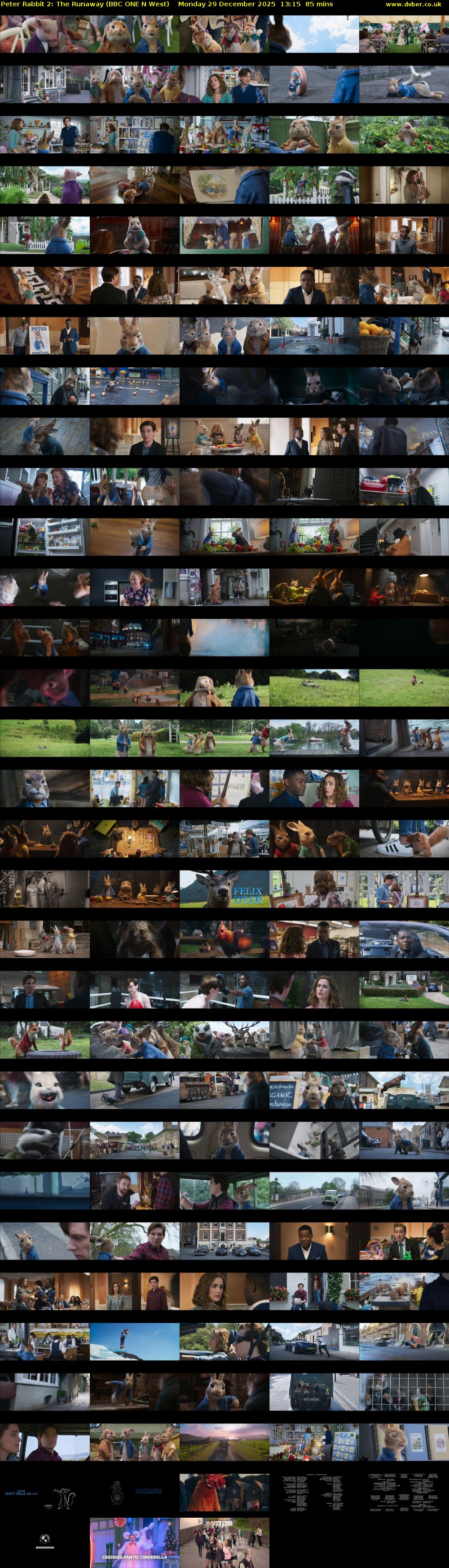 Peter Rabbit 2: The Runaway (BBC ONE N West) Monday 29 December 2025 13:15 - 14:40