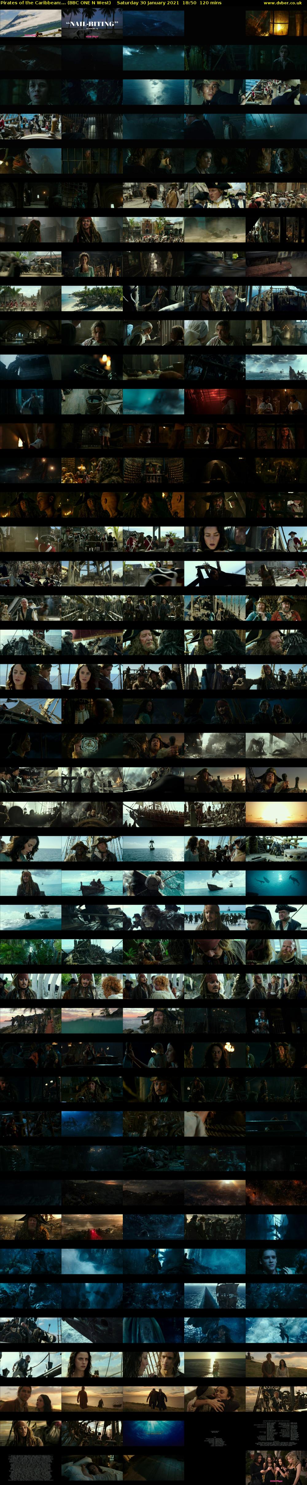 Pirates of the Caribbean:... (BBC ONE N West) Saturday 30 January 2021 18:50 - 20:50