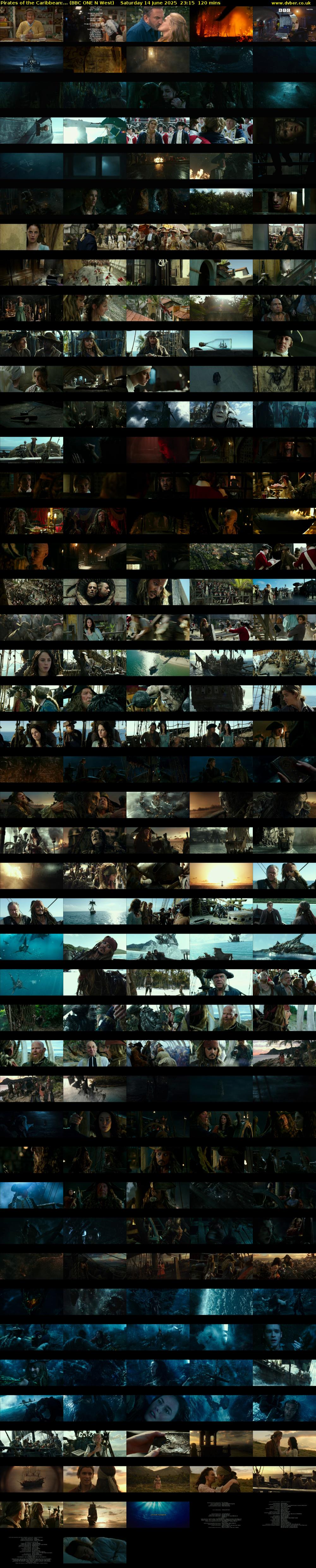 Pirates of the Caribbean:... (BBC ONE N West) Saturday 14 June 2025 23:15 - 01:15