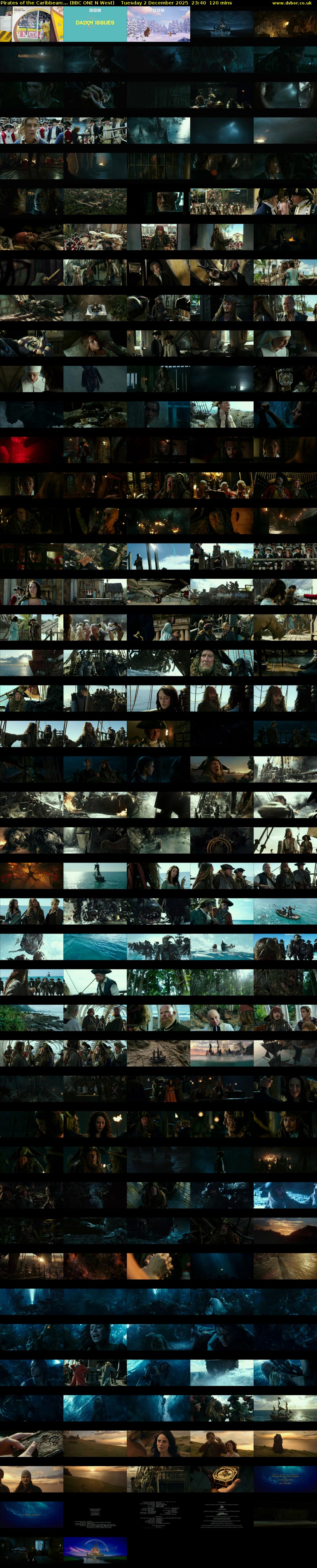 Pirates of the Caribbean:... (BBC ONE N West) Tuesday 2 December 2025 23:40 - 01:40