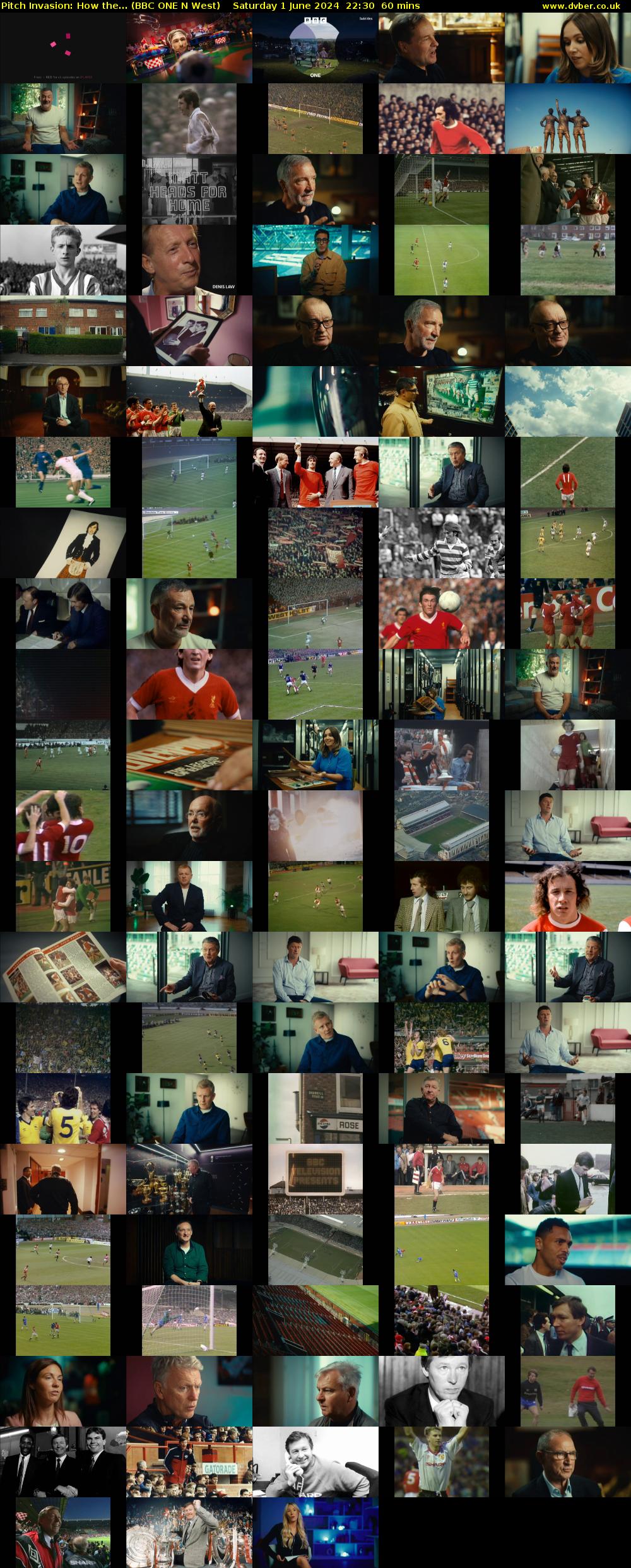 Pitch Invasion: How the... (BBC ONE N West) Saturday 1 June 2024 22:30 - 23:30