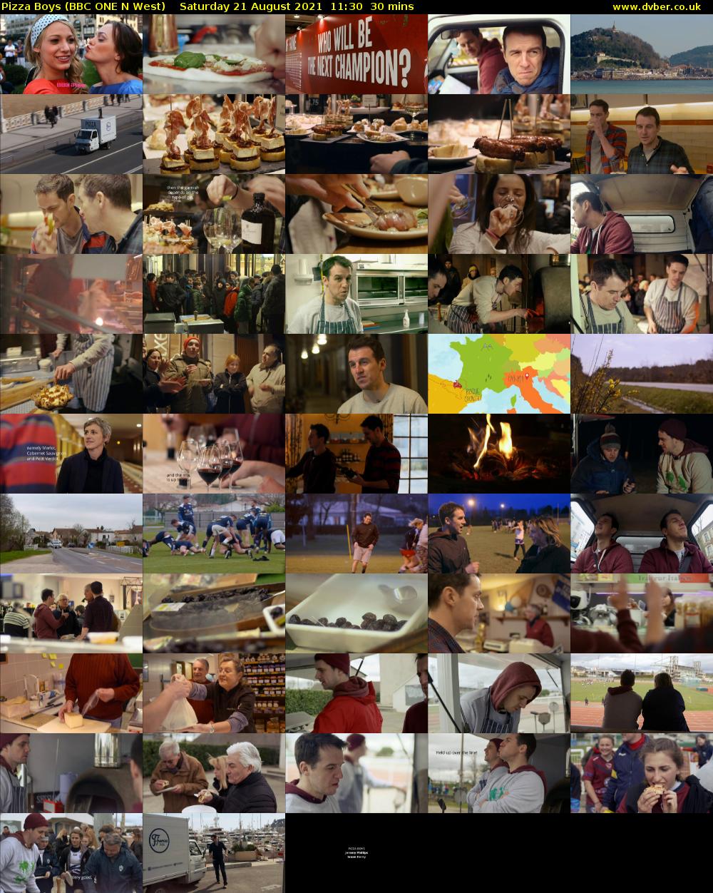 Pizza Boys (BBC ONE N West) Saturday 21 August 2021 11:30 - 12:00
