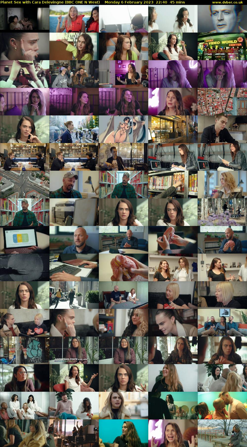Planet Sex with Cara Delevingne (BBC ONE N West) Monday 6 February 2023 22:40 - 23:25