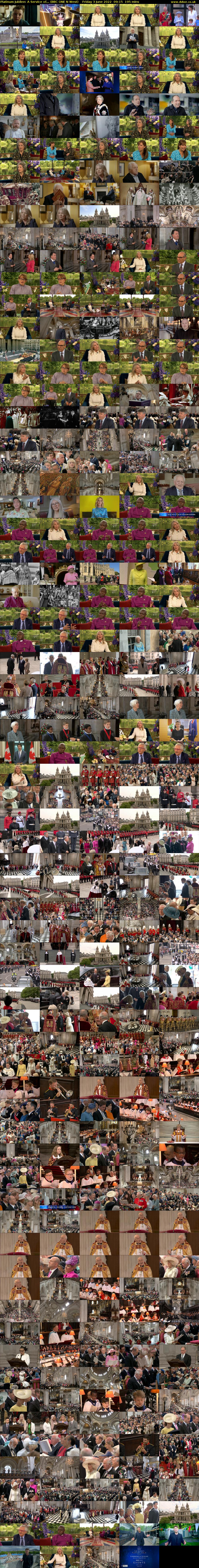 Platinum Jubilee: A Service of... (BBC ONE N West) Friday 3 June 2022 09:15 - 12:30