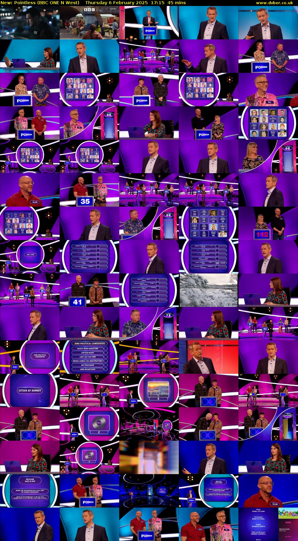 Pointless (BBC ONE N West) Thursday 6 February 2025 17:15 - 18:00