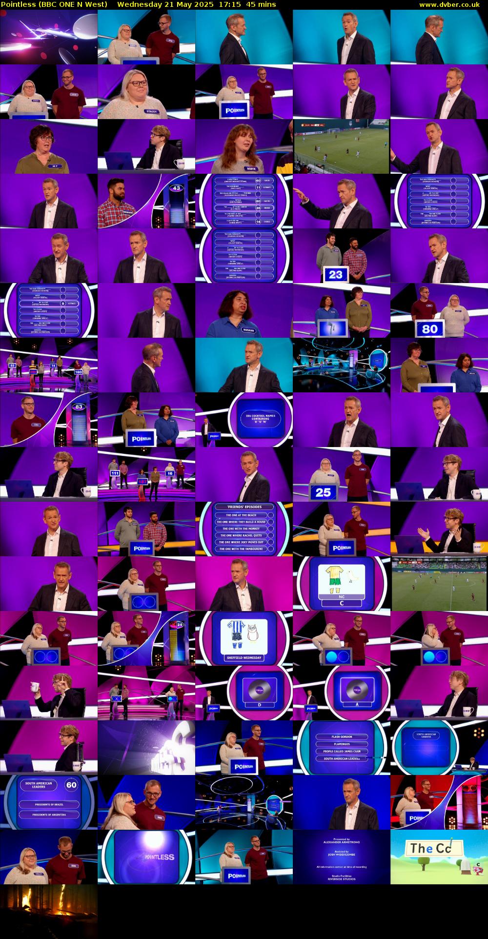 Pointless (BBC ONE N West) Wednesday 21 May 2025 17:15 - 18:00
