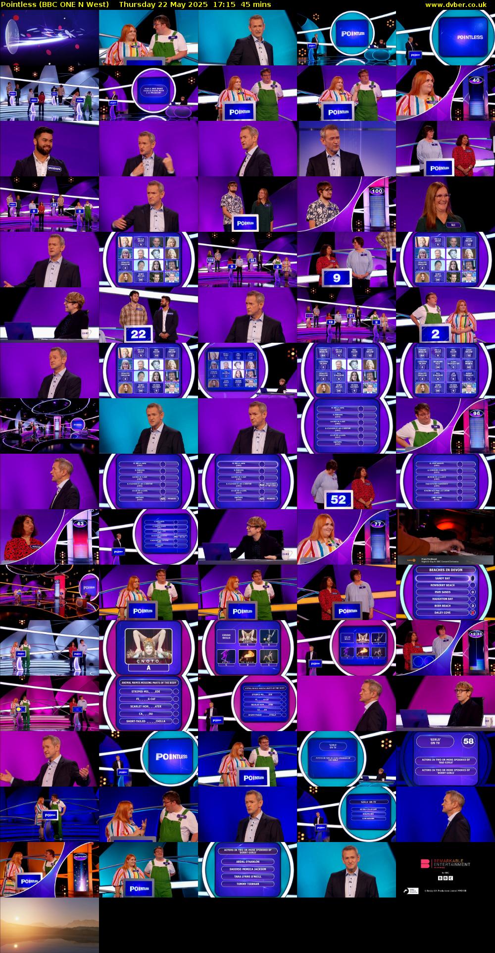 Pointless (BBC ONE N West) Thursday 22 May 2025 17:15 - 18:00