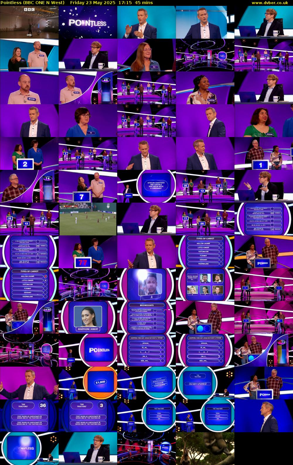 Pointless (BBC ONE N West) Friday 23 May 2025 17:15 - 18:00