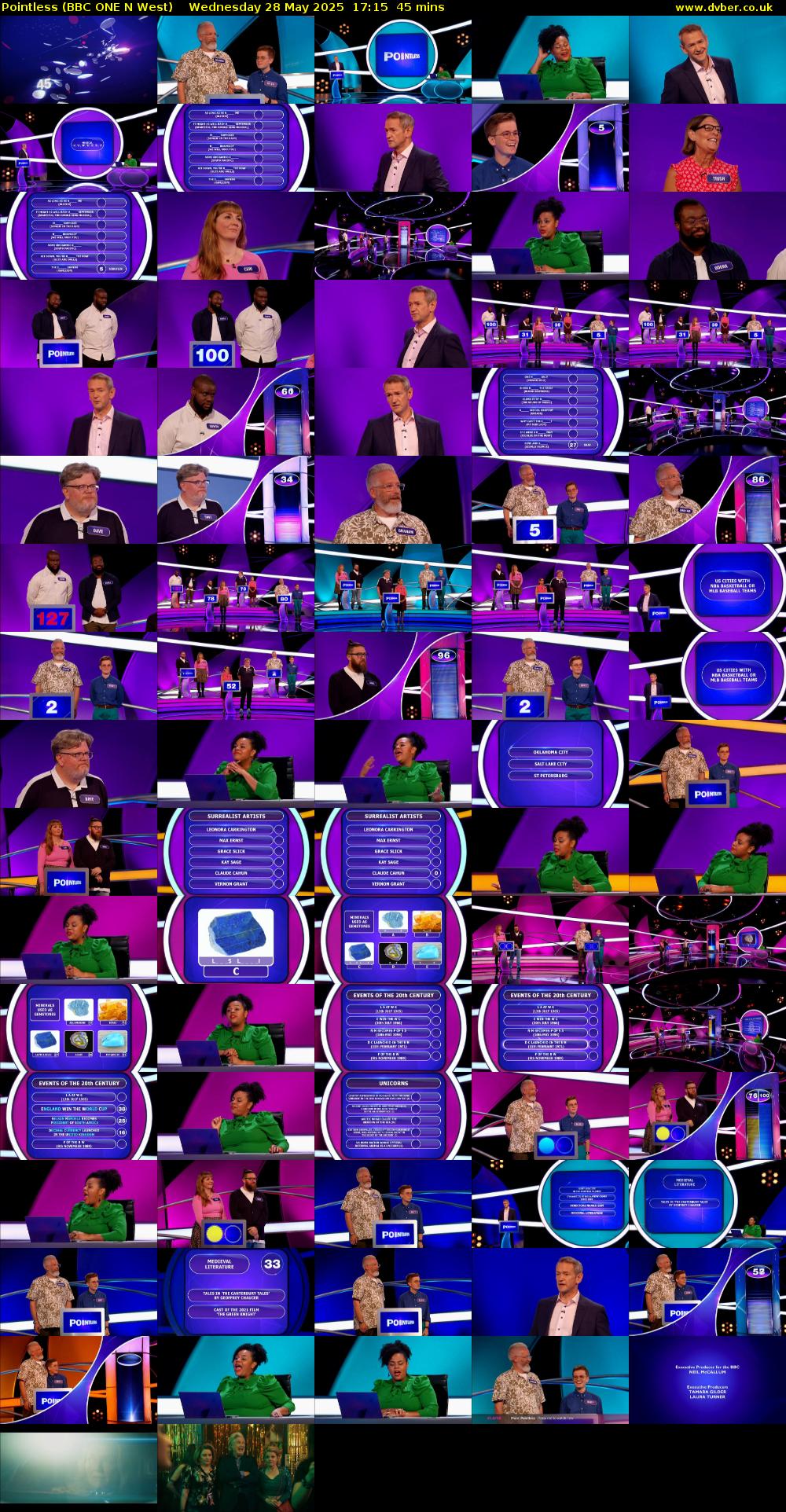 Pointless (BBC ONE N West) Wednesday 28 May 2025 17:15 - 18:00