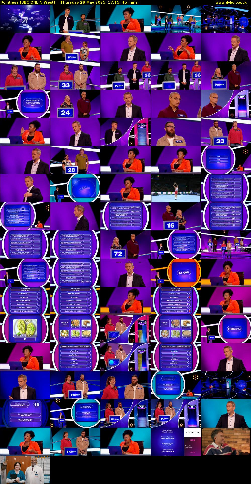 Pointless (BBC ONE N West) Thursday 29 May 2025 17:15 - 18:00