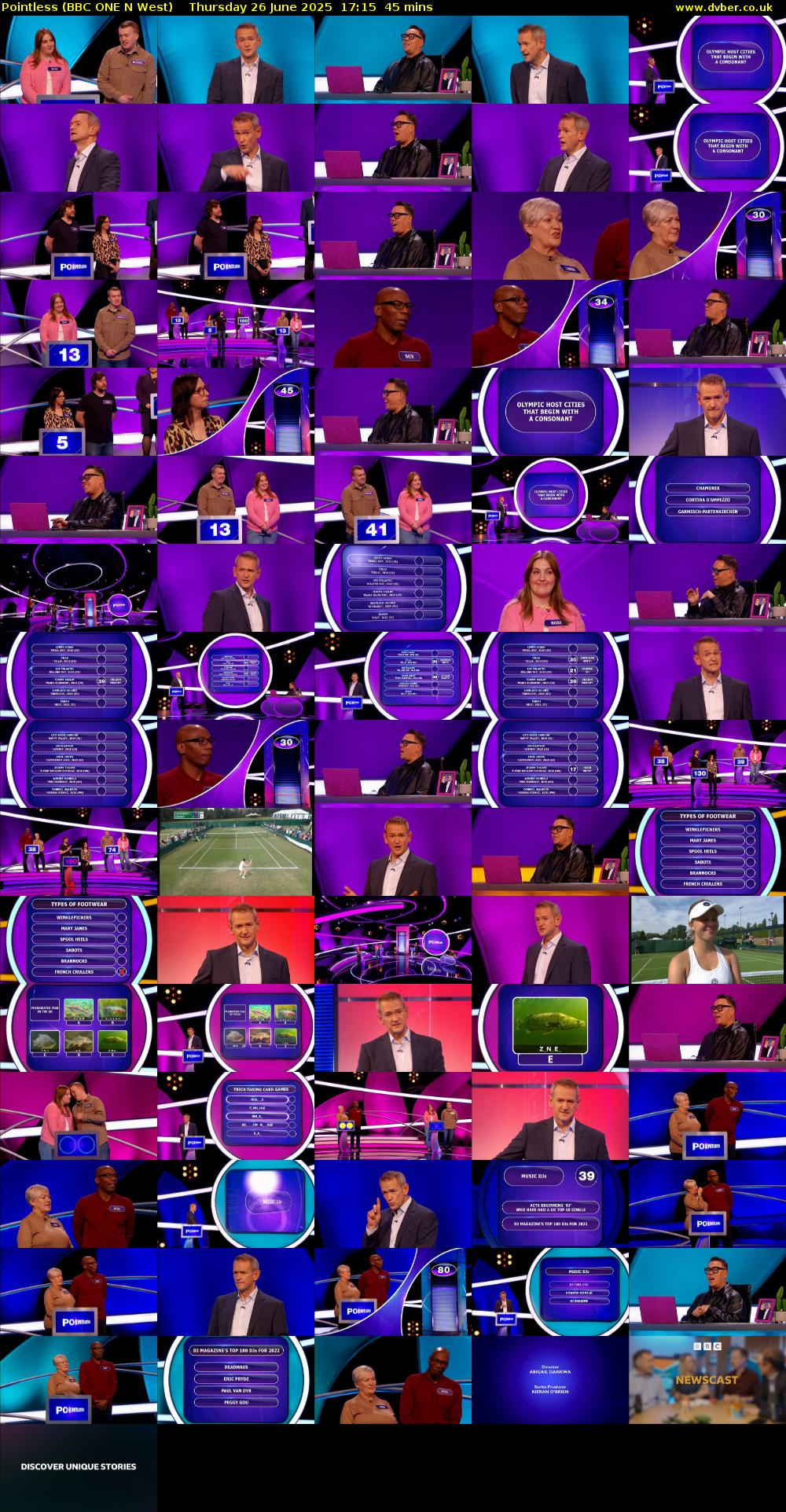 Pointless (BBC ONE N West) Thursday 26 June 2025 17:15 - 18:00