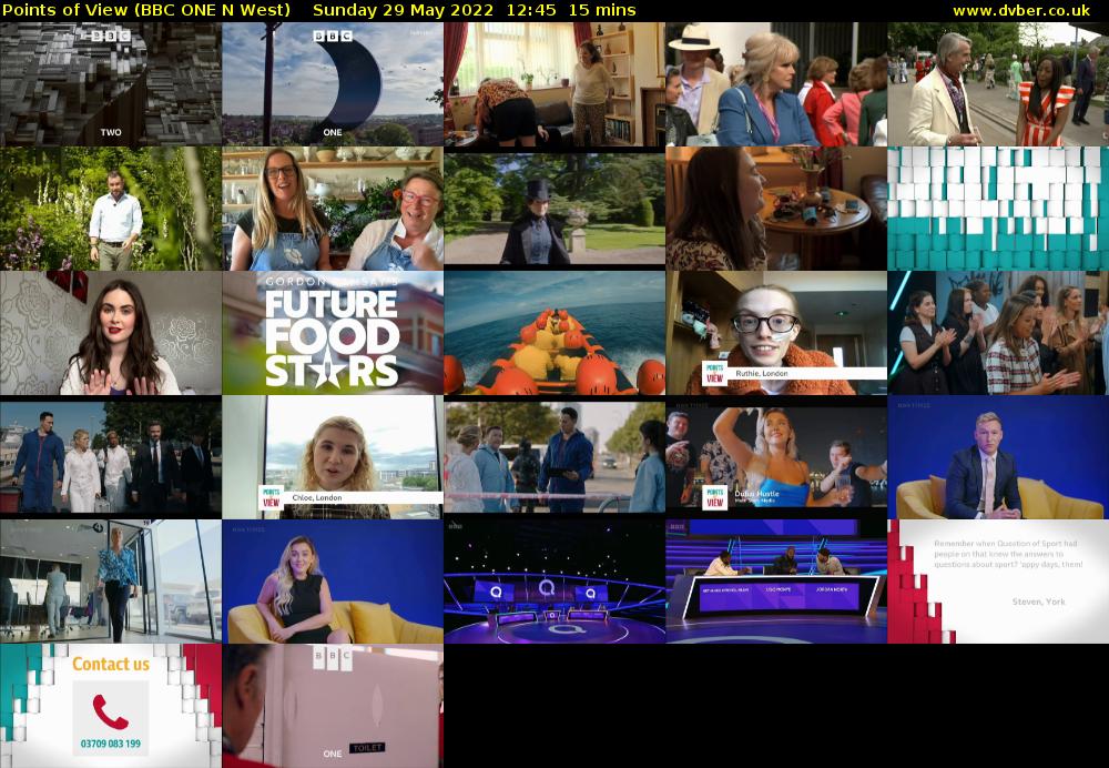 Points of View (BBC ONE N West) Sunday 29 May 2022 12:45 - 13:00