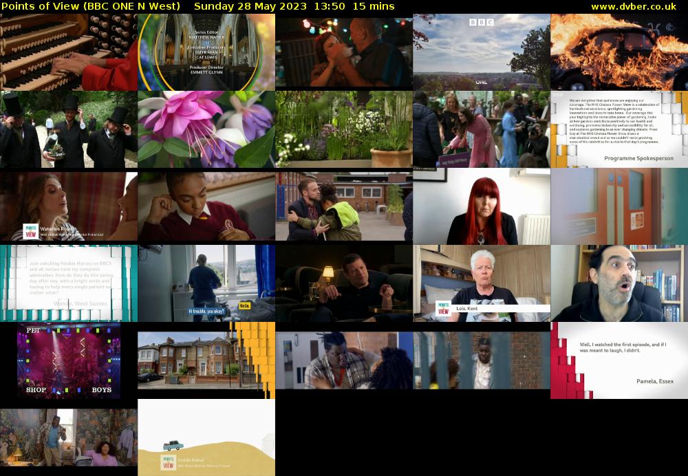 Points of View (BBC ONE N West) Sunday 28 May 2023 13:50 - 14:05