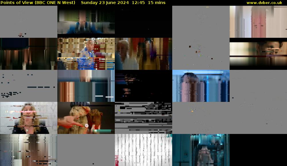 Points of View (BBC ONE N West) Sunday 23 June 2024 12:45 - 13:00