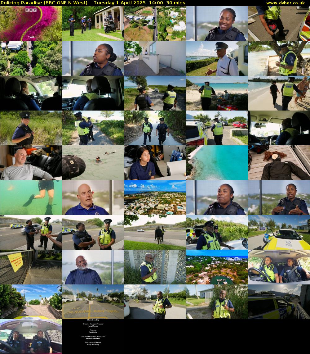 Policing Paradise (BBC ONE N West) Tuesday 1 April 2025 14:00 - 14:30
