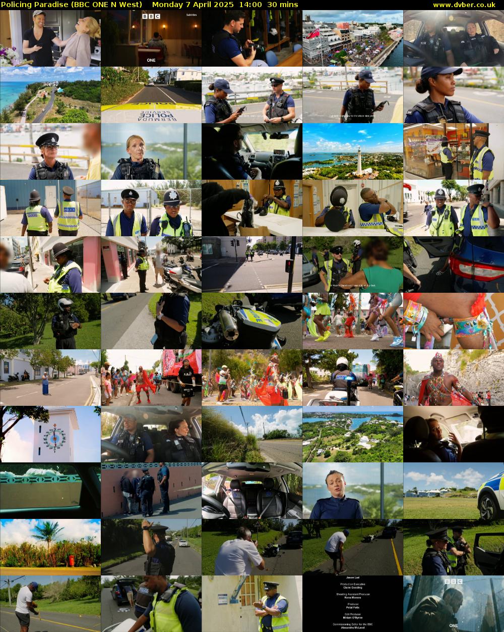 Policing Paradise (BBC ONE N West) Monday 7 April 2025 14:00 - 14:30