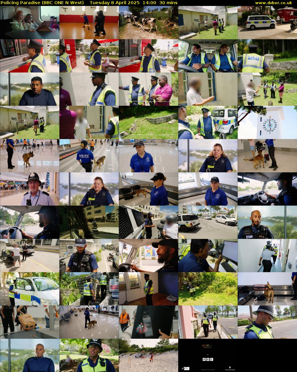Policing Paradise (BBC ONE N West) Tuesday 8 April 2025 14:00 - 14:30