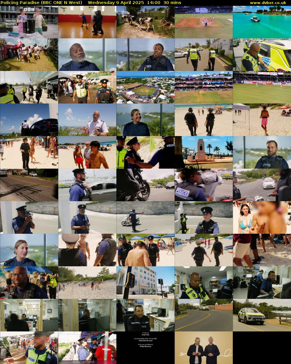 Policing Paradise (BBC ONE N West) Wednesday 9 April 2025 14:00 - 14:30