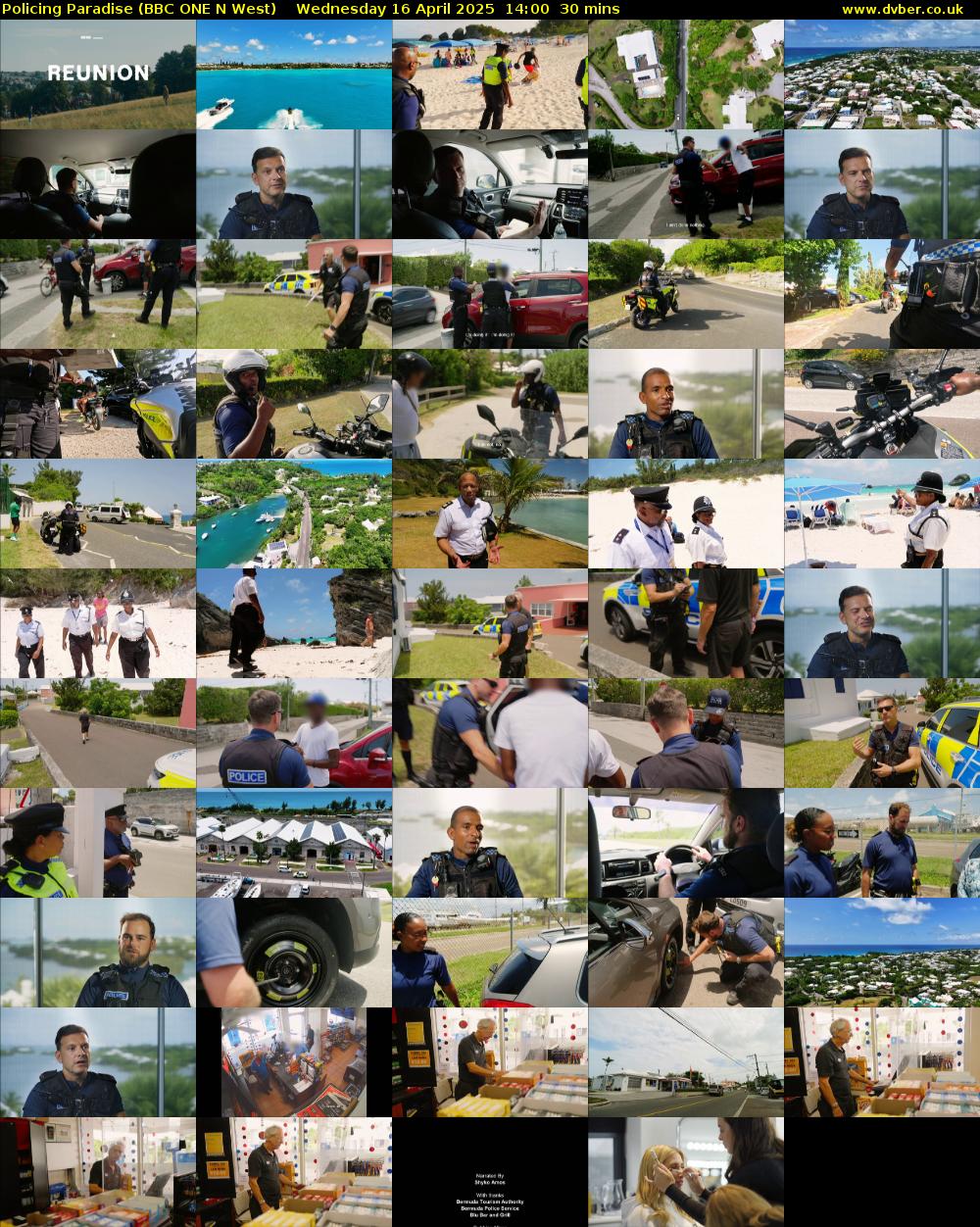Policing Paradise (BBC ONE N West) Wednesday 16 April 2025 14:00 - 14:30
