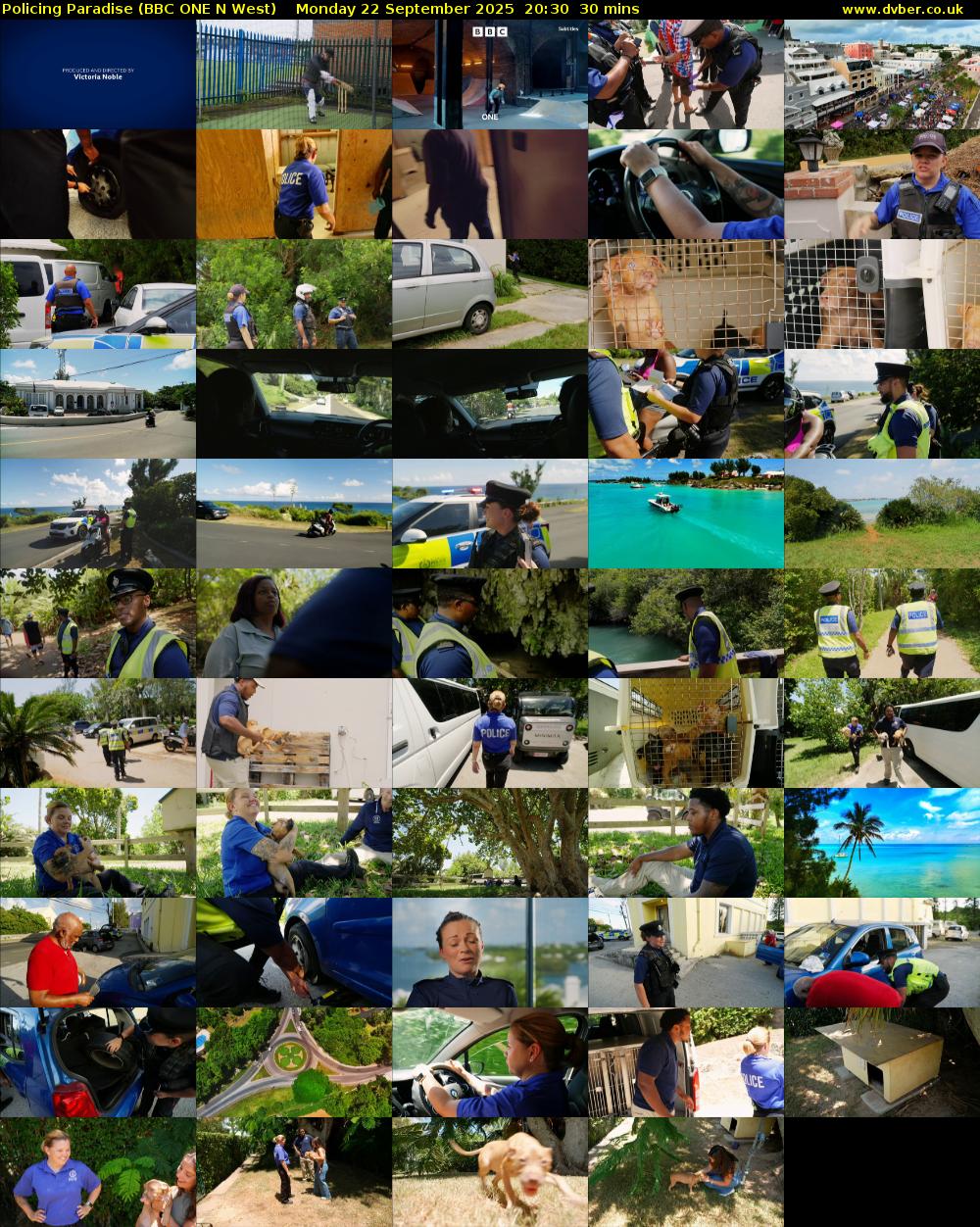 Policing Paradise (BBC ONE N West) Monday 22 September 2025 20:30 - 21:00