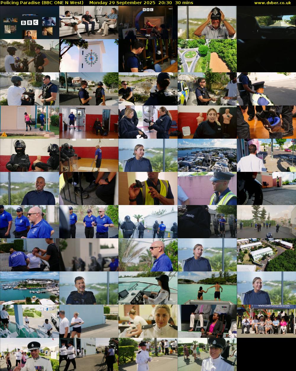 Policing Paradise (BBC ONE N West) Monday 29 September 2025 20:30 - 21:00