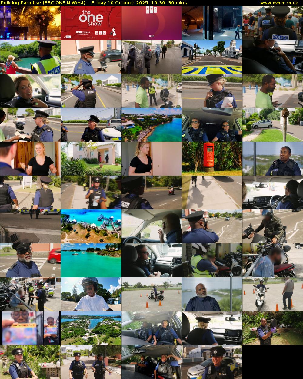 Policing Paradise (BBC ONE N West) Friday 10 October 2025 19:30 - 20:00