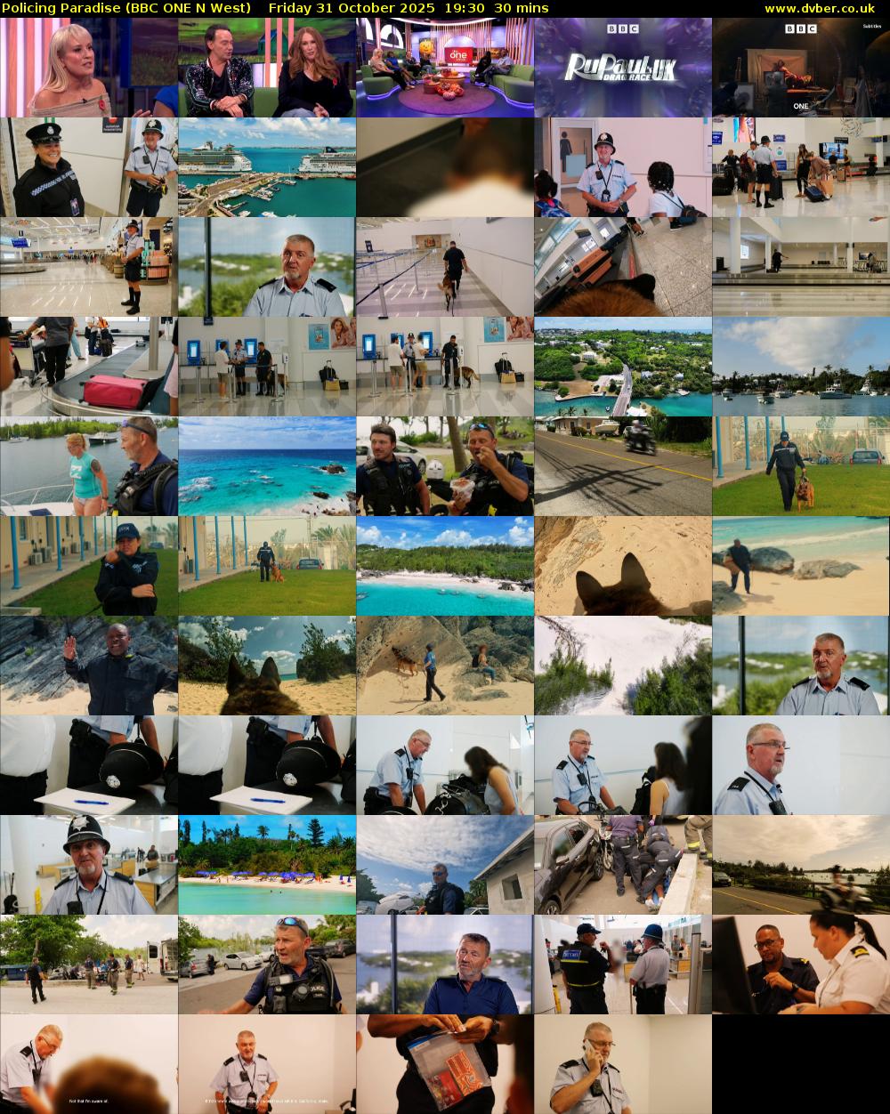 Policing Paradise (BBC ONE N West) Friday 31 October 2025 19:30 - 20:00