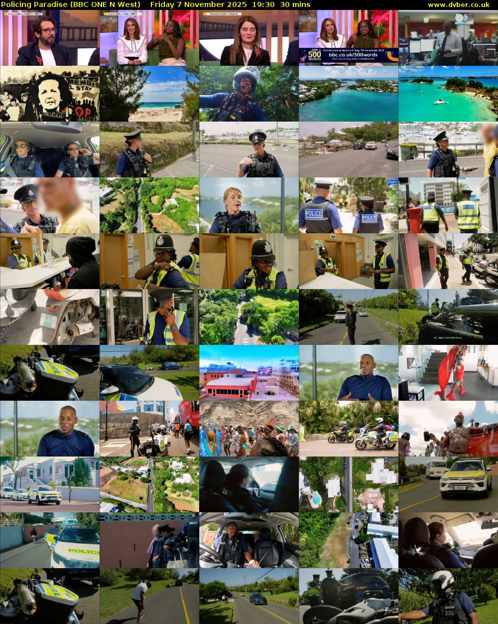 Policing Paradise (BBC ONE N West) Friday 7 November 2025 19:30 - 20:00