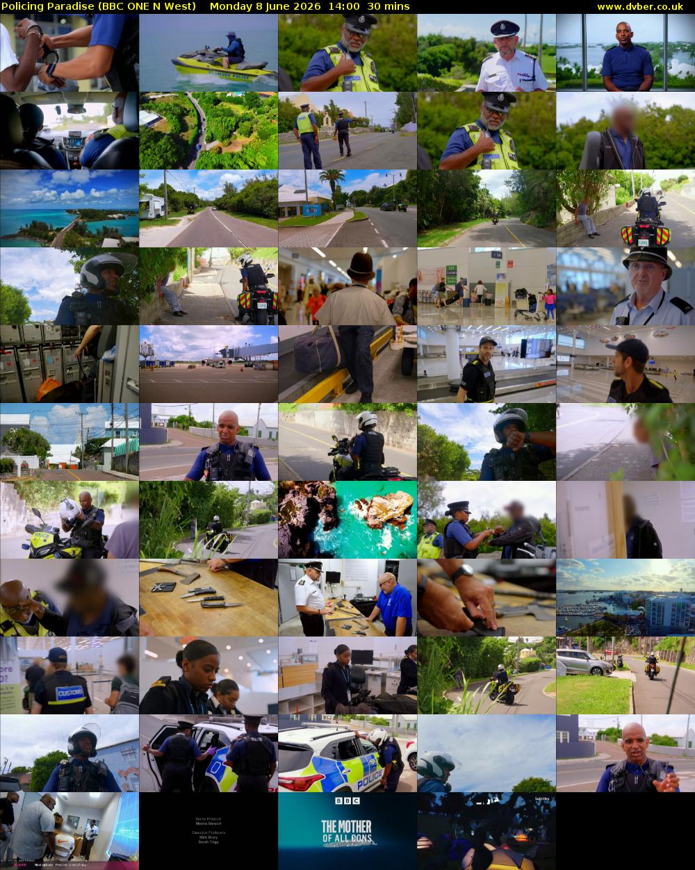 Policing Paradise (BBC ONE N West) Monday 8 June 2026 14:00 - 14:30