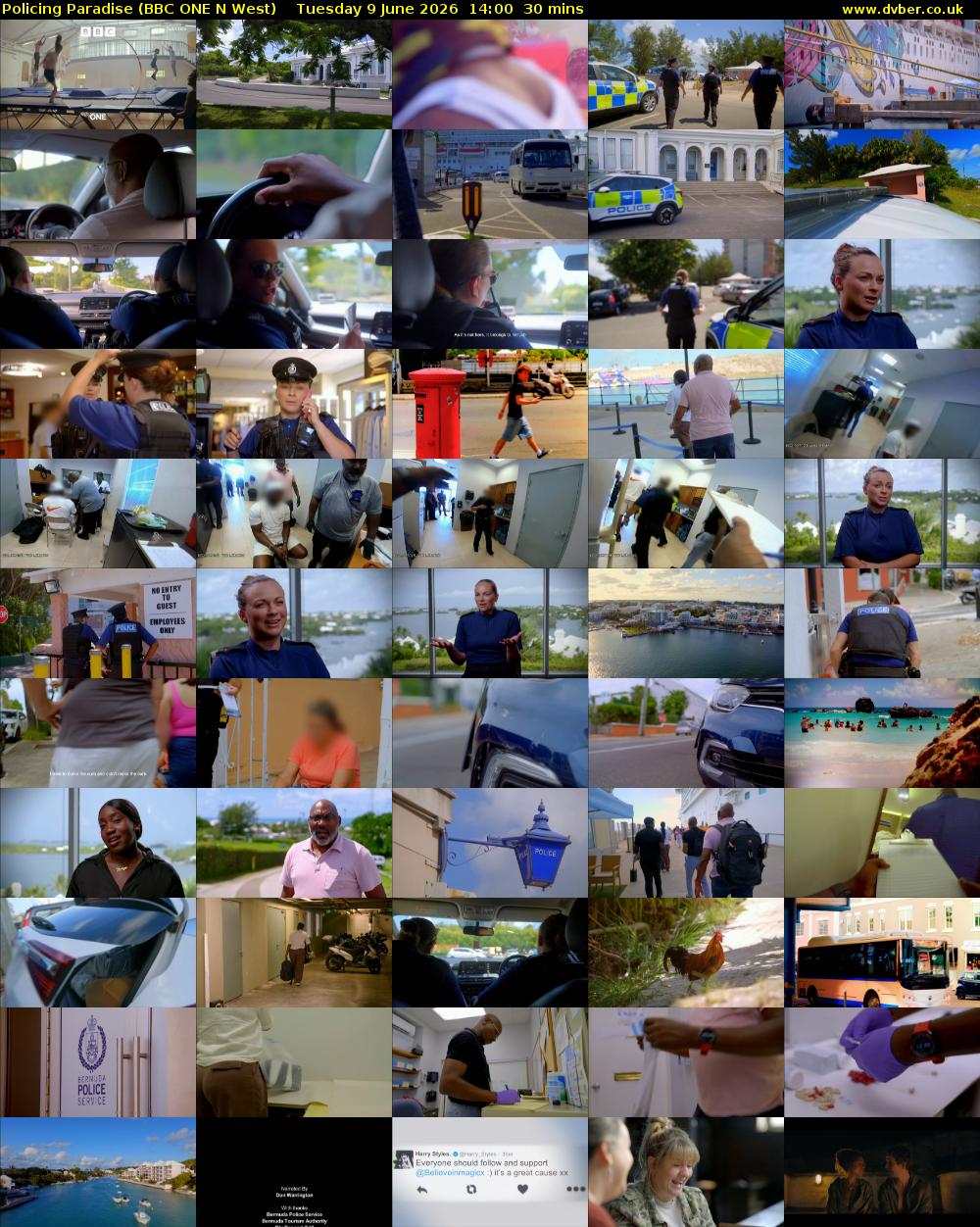 Policing Paradise (BBC ONE N West) Tuesday 9 June 2026 14:00 - 14:30