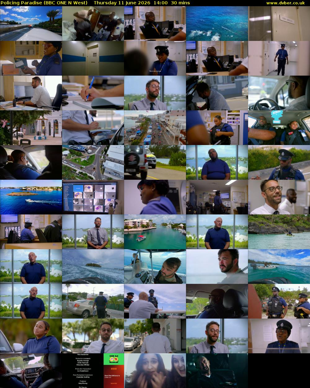 Policing Paradise (BBC ONE N West) Thursday 11 June 2026 14:00 - 14:30