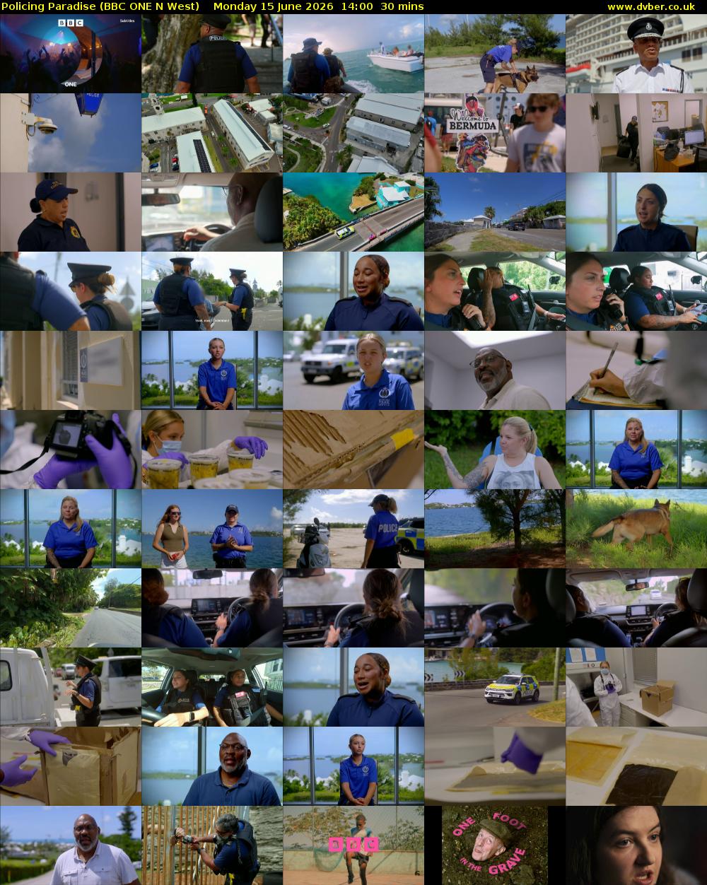 Policing Paradise (BBC ONE N West) Monday 15 June 2026 14:00 - 14:30