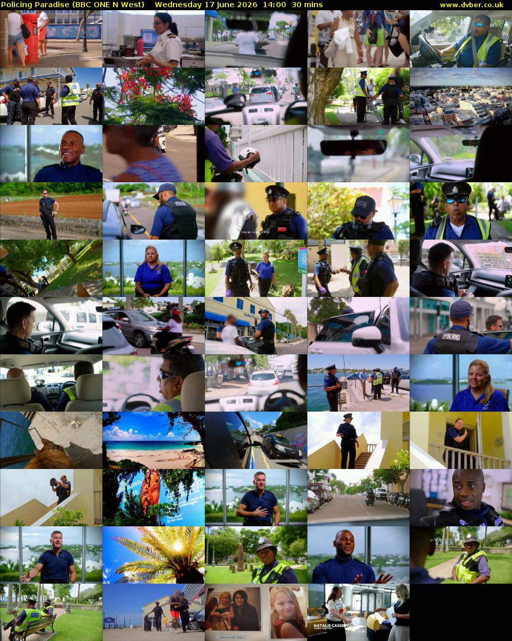 Policing Paradise (BBC ONE N West) Wednesday 17 June 2026 14:00 - 14:30
