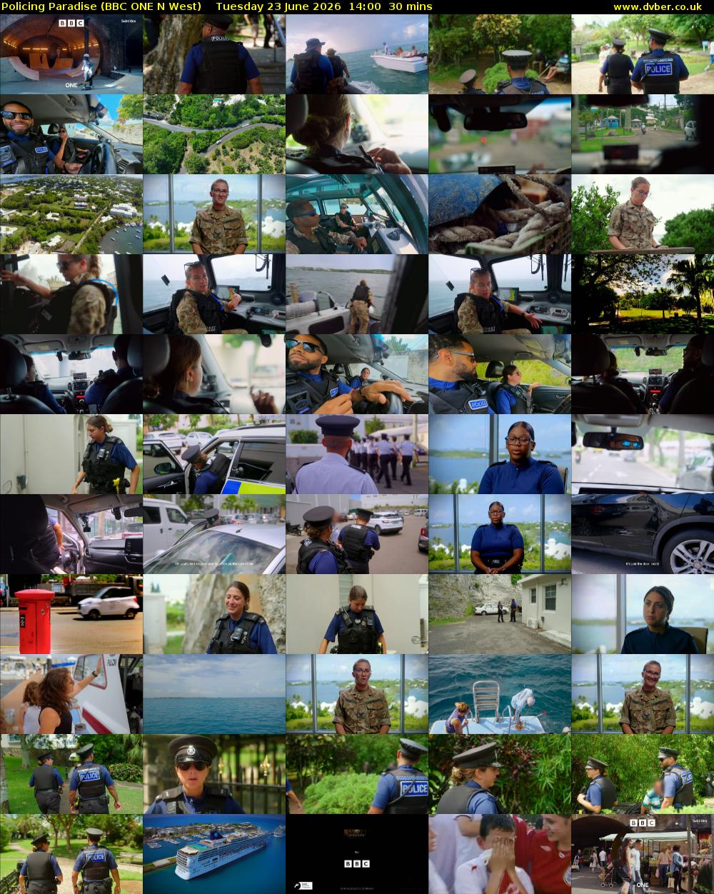 Policing Paradise (BBC ONE N West) Tuesday 23 June 2026 14:00 - 14:30