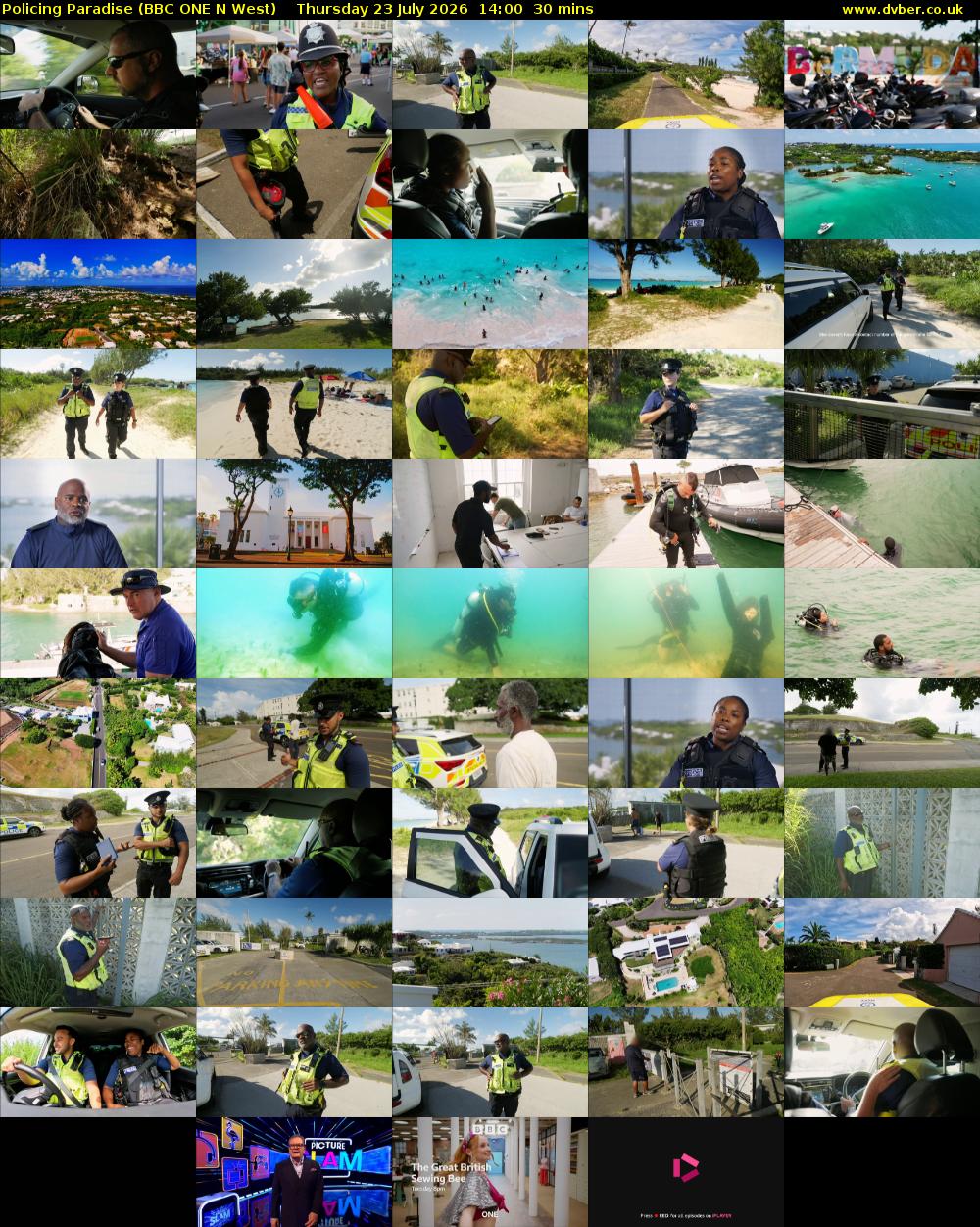 Policing Paradise (BBC ONE N West) Thursday 23 July 2026 14:00 - 14:30