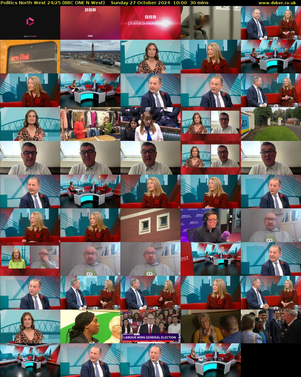 Politics North West 24/25 (BBC ONE N West) Sunday 27 October 2024 10:00 - 10:30
