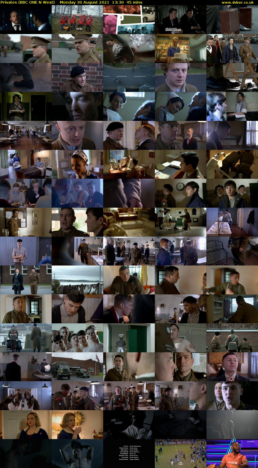 Privates (BBC ONE N West) Monday 30 August 2021 13:30 - 14:15