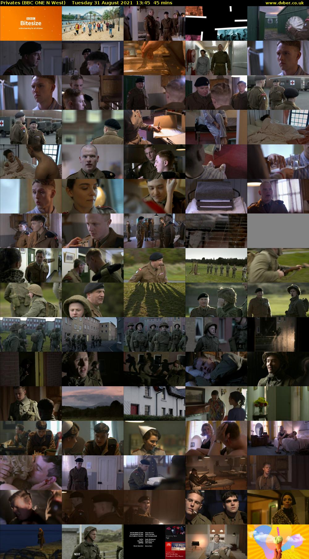 Privates (BBC ONE N West) Tuesday 31 August 2021 13:45 - 14:30