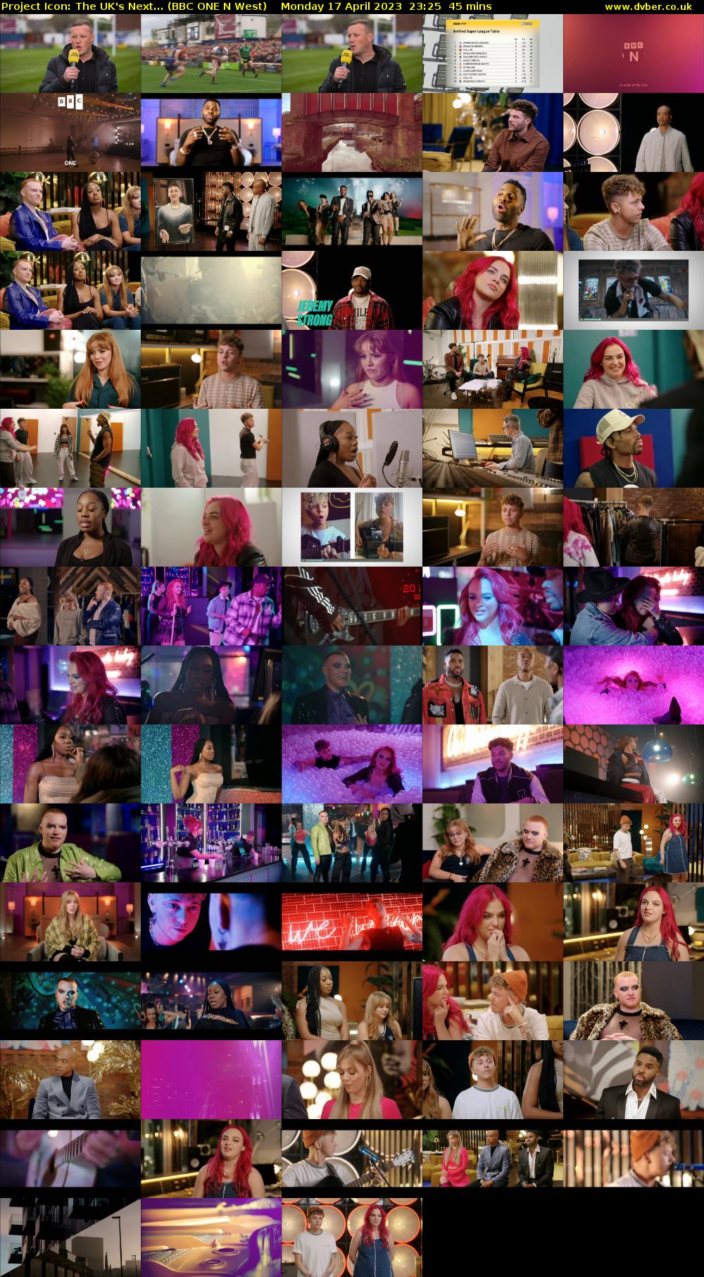 Project Icon: The UK's Next... (BBC ONE N West) Monday 17 April 2023 23:25 - 00:10
