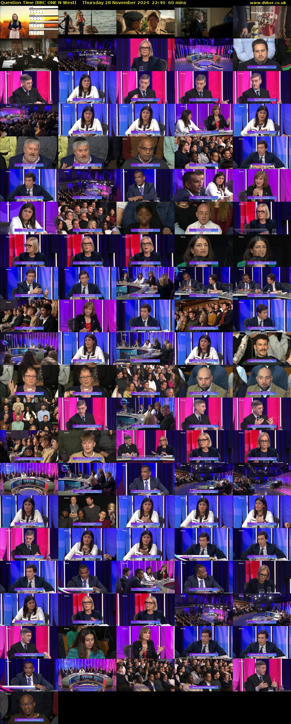 Question Time (BBC ONE N West) Thursday 28 November 2024 22:40 - 23:40