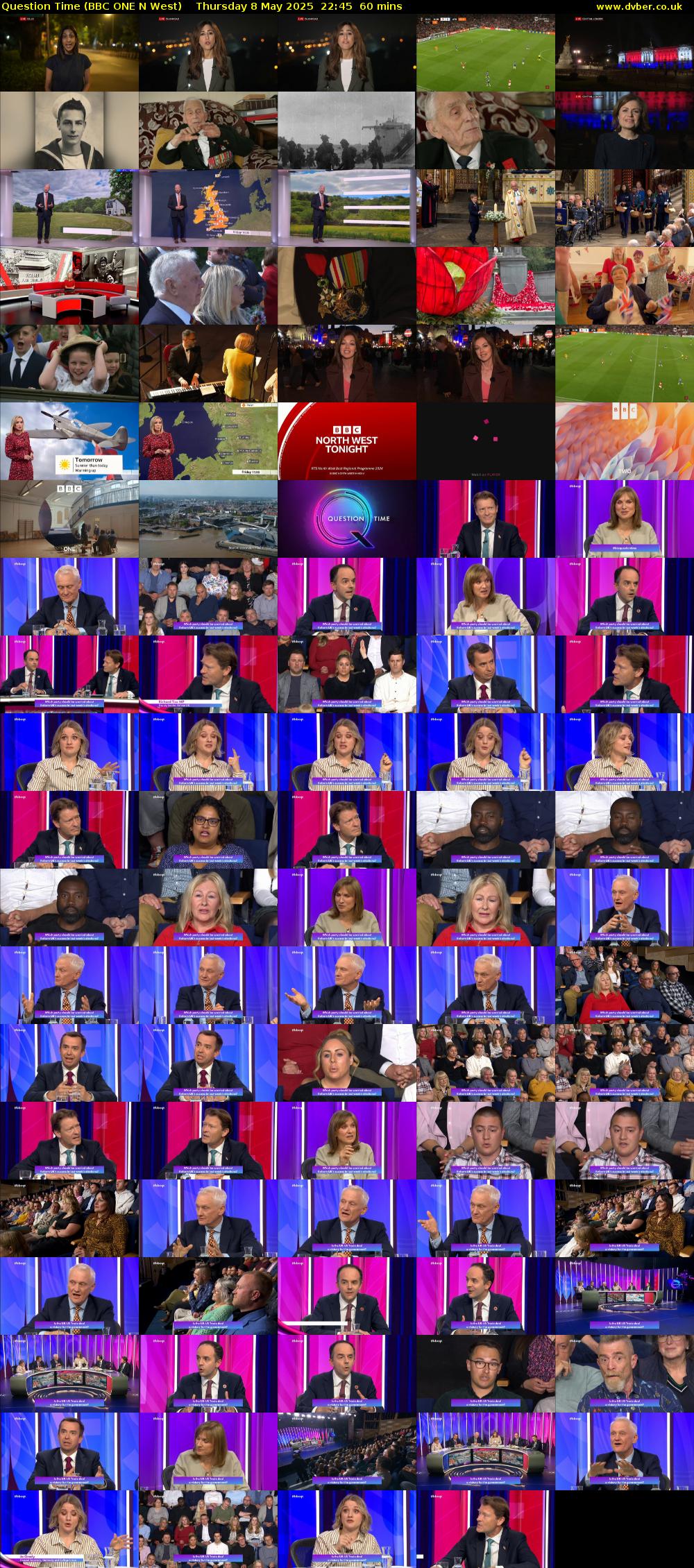 Question Time (BBC ONE N West) Thursday 8 May 2025 22:45 - 23:45
