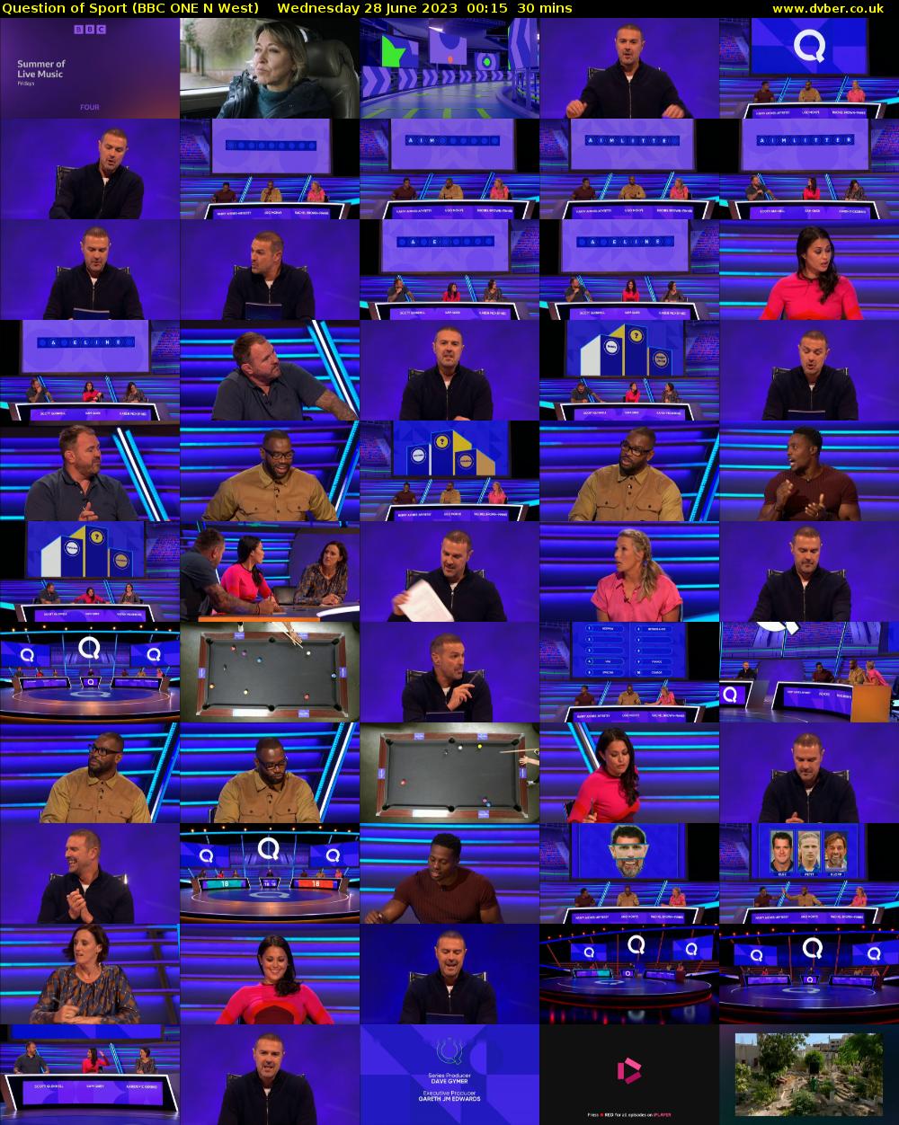 Question of Sport (BBC ONE N West) Wednesday 28 June 2023 00:15 - 00:45